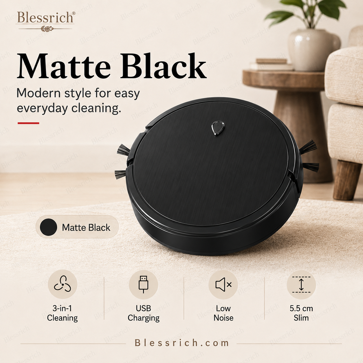 SmartSweep™ 3‑in‑1 Robot Cleaner