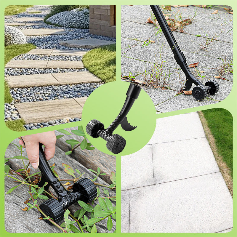 Crack Weeding Hook Kit with Wheels