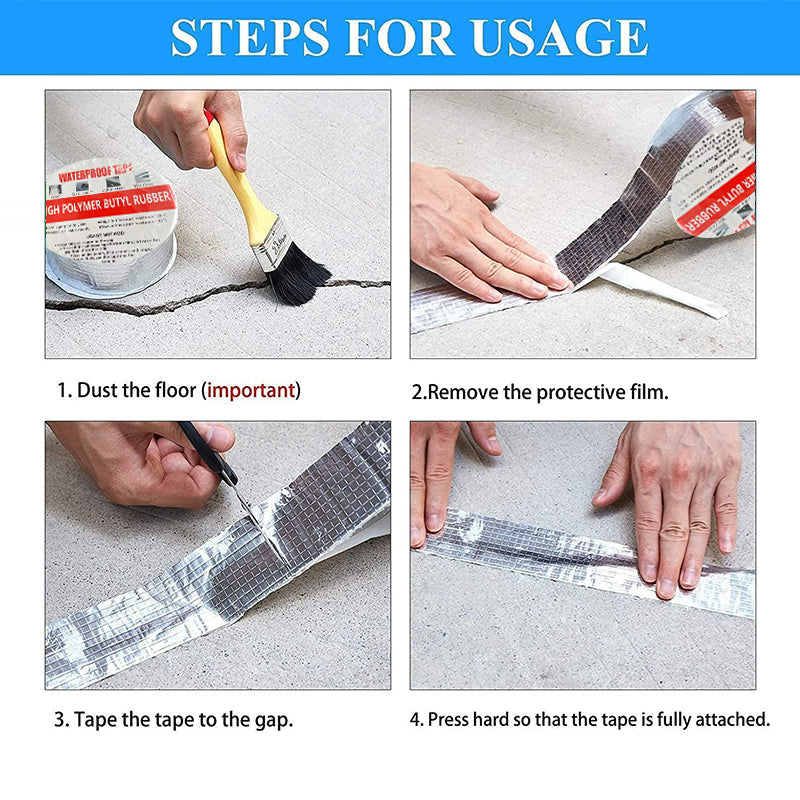 🛠️ Nastro Riparazione in Alluminio Alta Resistenza | Impermeabile e Anti-Perdite 💧 | Resiste a Calore, UV e Pioggia ☀️ | per Tetti, Tubature e Auto 🏠 | 4 Misure, 10 m 📏