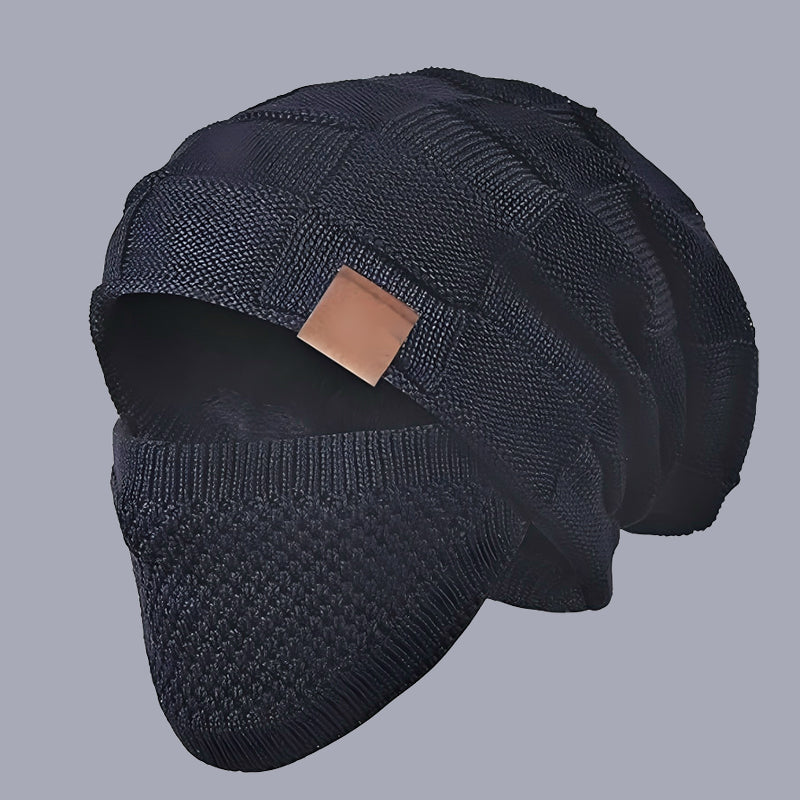 Cappello invernale caldo con coprifaccia