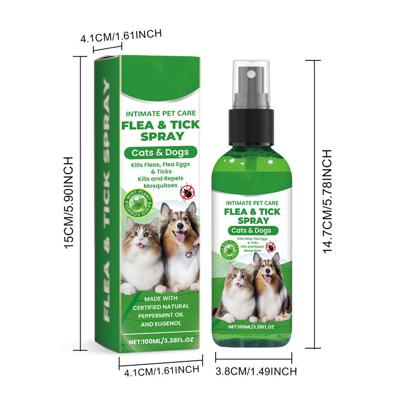 đNatural Flea & Tick Spray for Dogs and CatsđŸ Keep Your Beloved Pet Free from Pests