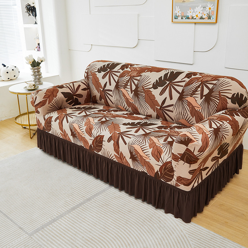 🛋️Coprisdivano altamente elastico – Orlo arricciato e protezione completa