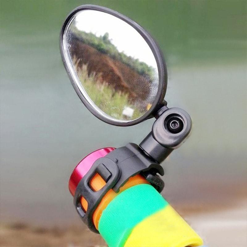 ⏳OFFERTA SPECIALE PER TEMPO LIMITATO⏰Specchietto retrovisore girevole a 360°‑Visione posteriore nitida, non dovrai più girare il collo. Compatibile con bici, e‑bike e motociclette. Cinghia in silicone senza attrezzi! 🛡️✨