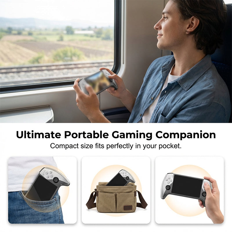 🎮🕹️ 50% DI SCONTO! Console portatile da gioco – Modalità battaglia per due giocatori, impugnatura ergonomica. Schermo HD da 5 pollici, batteria a lunga durata. Divertimento retrò ovunque tu sia! ✨🔋