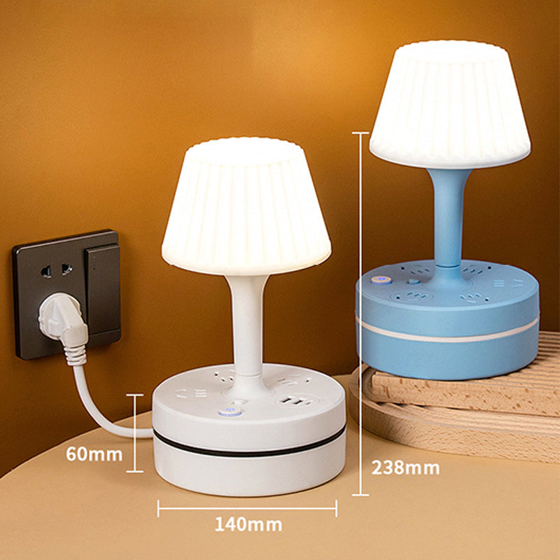 💡 Lampada da comodino con prese AC e porte USB