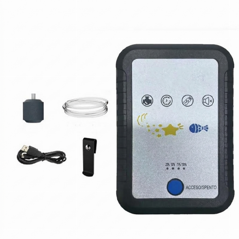 🐠 Aeratore per Acquario Silenzioso🔋Pompa Ossigeno Batteria, Ugelli 1/2/4 Fori, Compatto