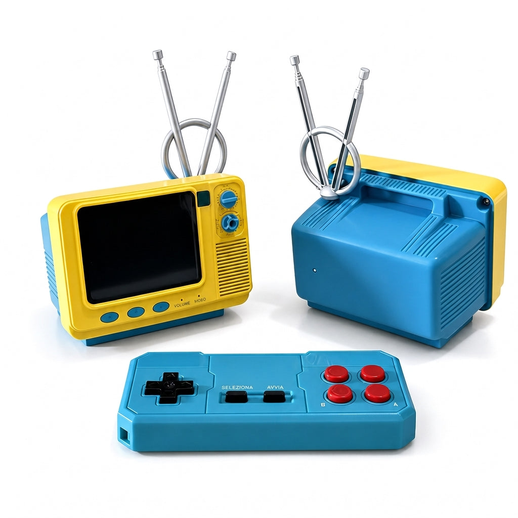 Console di gioco portatile per TV GV300S a forma di mini libreria retrò classica, nuova versione con scheda TF, lettore di giochi wireless nostalgico