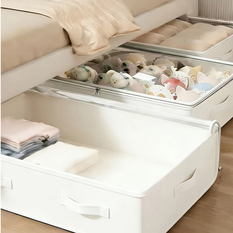 Borsa pieghevole sotto il letto 24 con coperchio a zip
