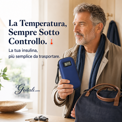 🧰 Borsa termica per insulina con display della temperatura, ideale per i viaggi ❤️✨