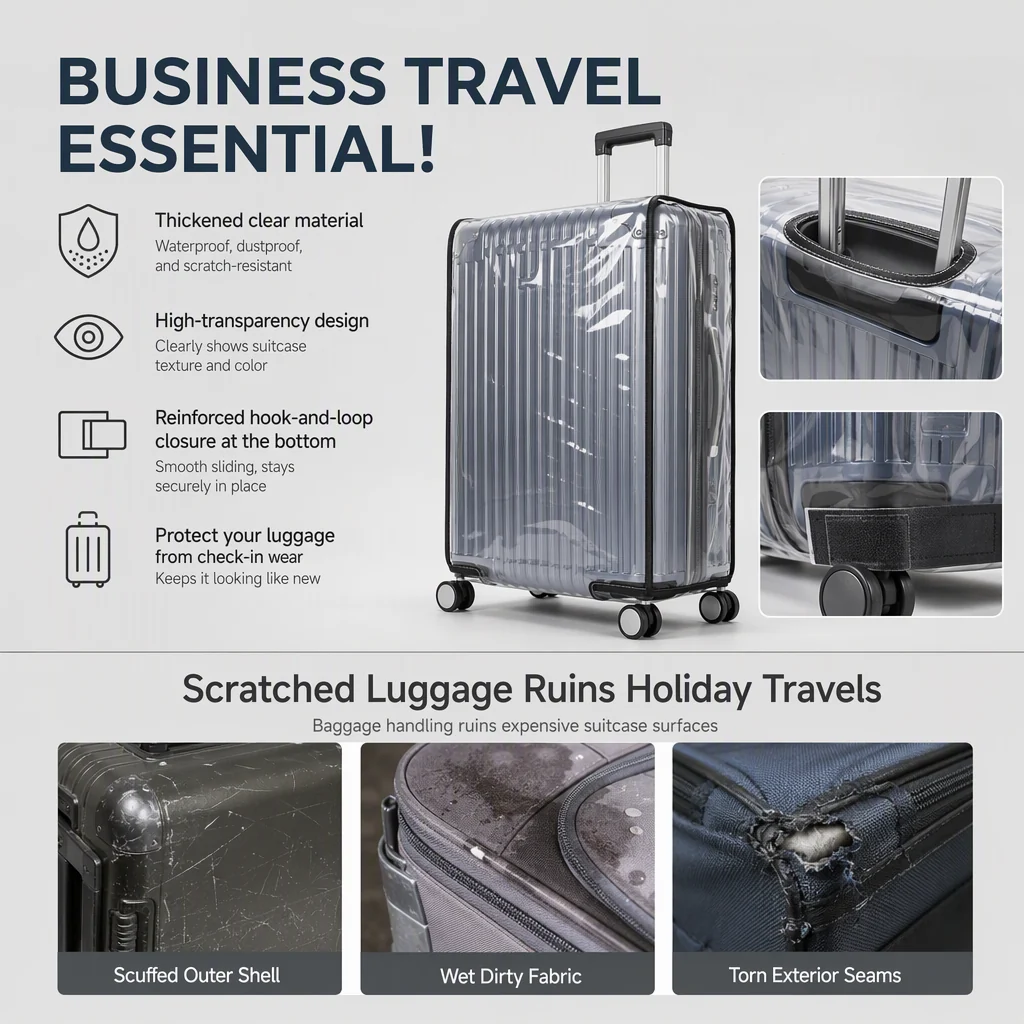 ✈️ACQUISTA 2, RICEVI 1 GRATIS + 50% DI SCONTO!🧳Fodera per valigia impermeabile e antigraffio