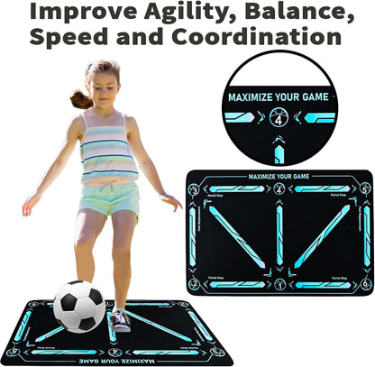 🎅ULTIMO GIORNO - SCONTO 50% - ⚽Tappeto per Allenamento Calcio per Tutti i Livelli, Antiscivolo e Silenzioso