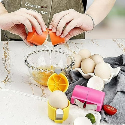 🔥Acquista 1 ricevi 1 gratis！🍳✨ Ergonomico apriscatole per uova 🥚👌‑ Rottura netta senza frammenti di guscio