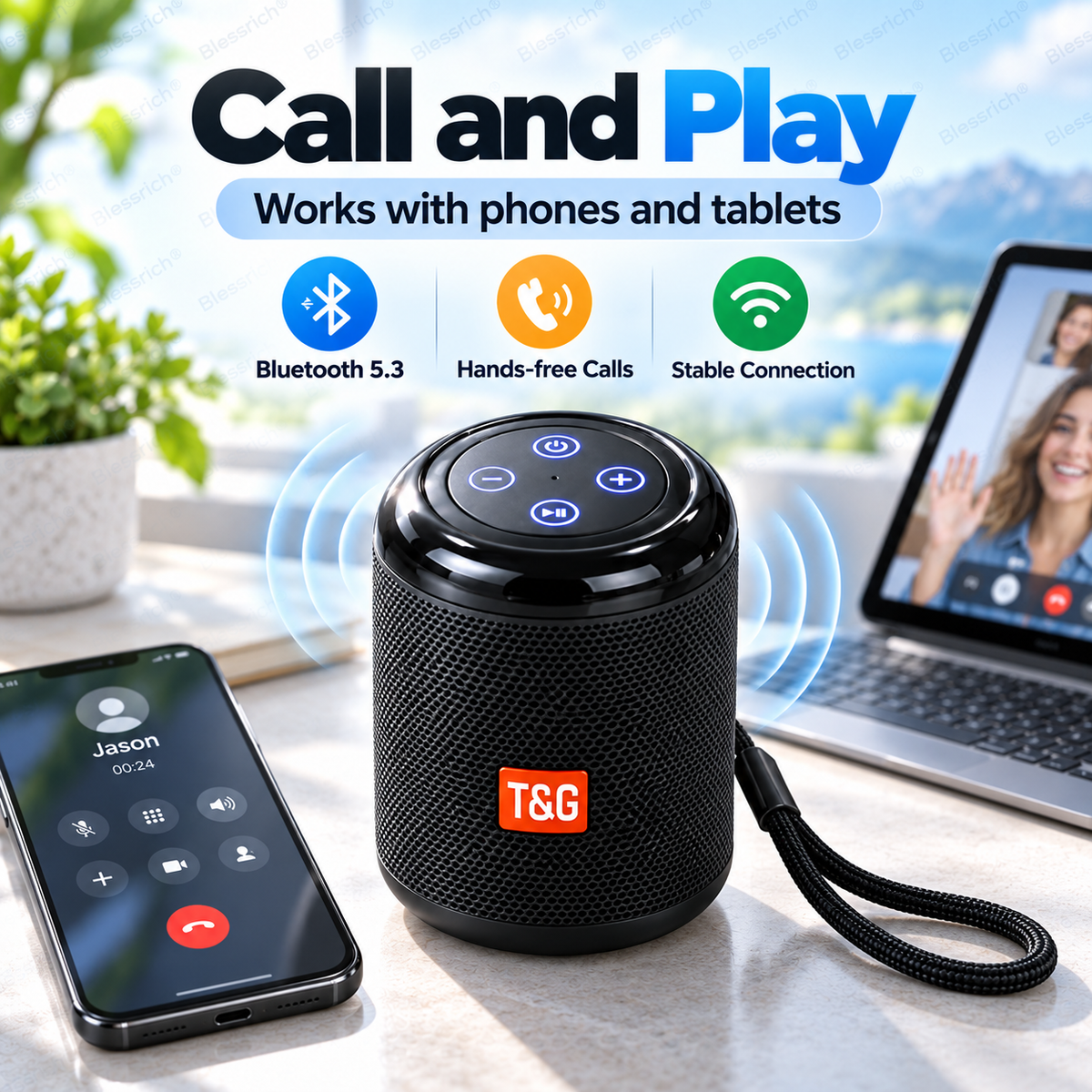 🥳2026 OFFERTA SPECIALE 🔥 SCONTO 50%! Altoparlante Bluetooth portatile – Bluetooth 5.3, suono chiaro da 5W, riproduzione scheda TF + USB, chiamate vivavoce. Compatto, leggero e facile da trasportare. Ottimo suono ovunque! 🎶🔊