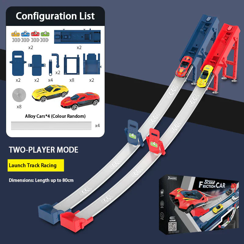 🎁48 mini-macchinine a retrocarica con set garage incluso