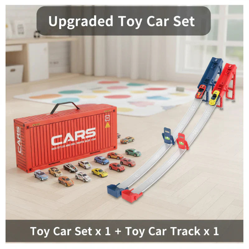 🎁48 mini-macchinine a retrocarica con set garage incluso