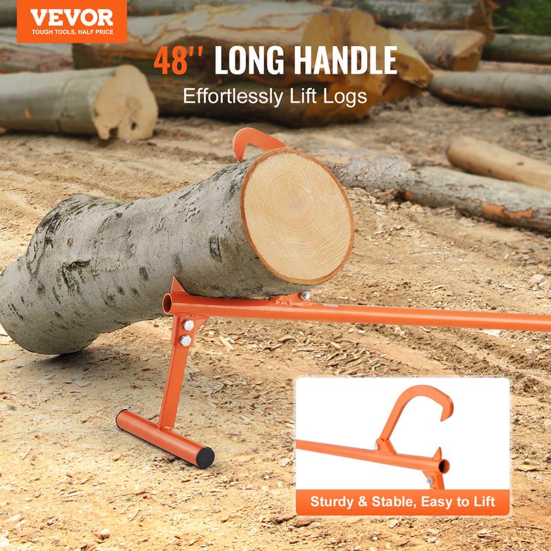 50% DI SCONTO ORA! Sollevatore di tronchi Timberjack in acciaio, martinetto per tronchi resistente, strumento rullo per tronchi in acciaio massiccio per sollevare e rotolare la legna da ardere in sicurezza, 2 stili disponibili