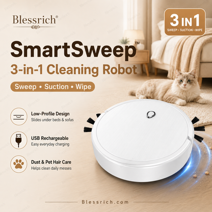 SmartSweep™ 3‑in‑1 Robot Cleaner