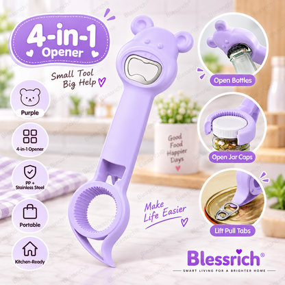 Apribottiglie multifunzione 4 in 1