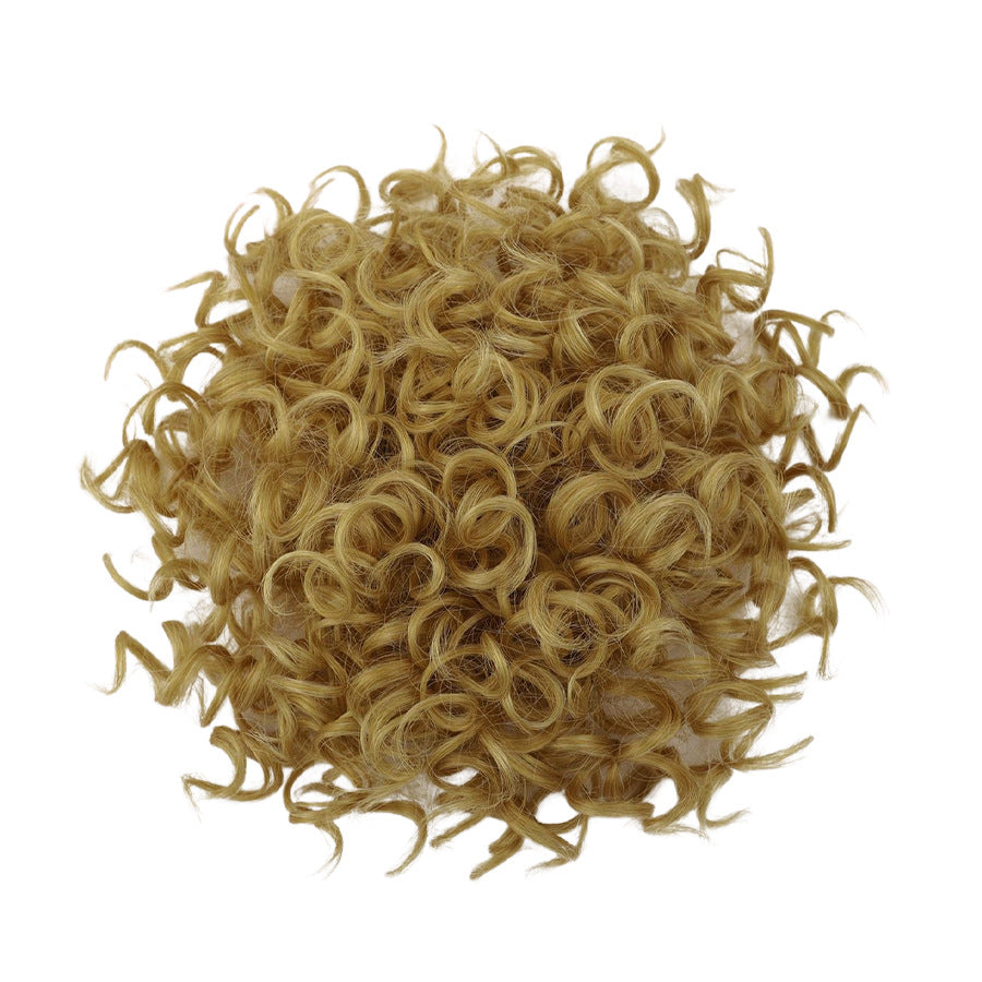 Chignon Riccio Corto con Elastico a Coulisse