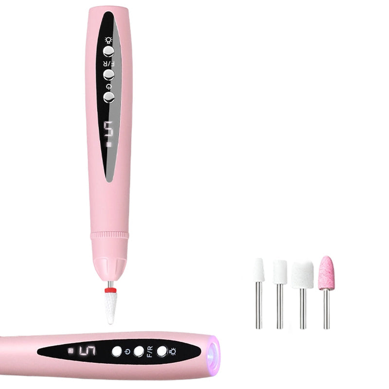 💅✨ Fresa per Unghie Elettrica 3 in 1 con Lampada UV – Portatile, Senza Fili, Per Manicure da Salone Professionale a Casa 💖🔋