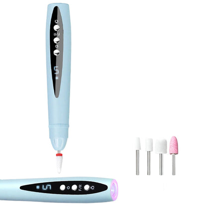 💅✨ Fresa per Unghie Elettrica 3 in 1 con Lampada UV – Portatile, Senza Fili, Per Manicure da Salone Professionale a Casa 💖🔋