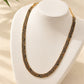 🎄 Offerta speciale di Natale 🔥 Più di 50K vendite! 🐍✨ Collana a catena con motivo geometrico a serpente vintage, audace e vistosa per collarbone