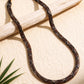 🎄 Offerta speciale di Natale 🔥 Più di 50K vendite! 🐍✨ Collana a catena con motivo geometrico a serpente vintage, audace e vistosa per collarbone