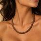 🎄 Offerta speciale di Natale 🔥 Più di 50K vendite! 🐍✨ Collana a catena con motivo geometrico a serpente vintage, audace e vistosa per collarbone