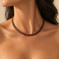 🎄 Offerta speciale di Natale 🔥 Più di 50K vendite! 🐍✨ Collana a catena con motivo geometrico a serpente vintage, audace e vistosa per collarbone