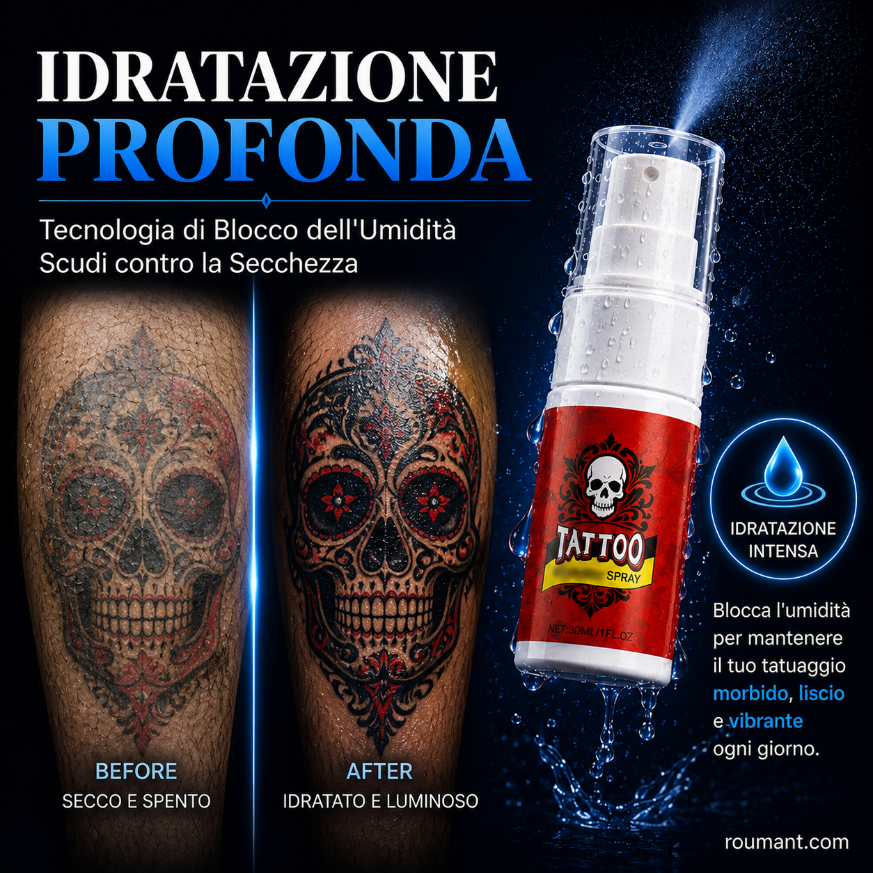 🔥🐯Spray idratante per la cura del tatuaggio🦁