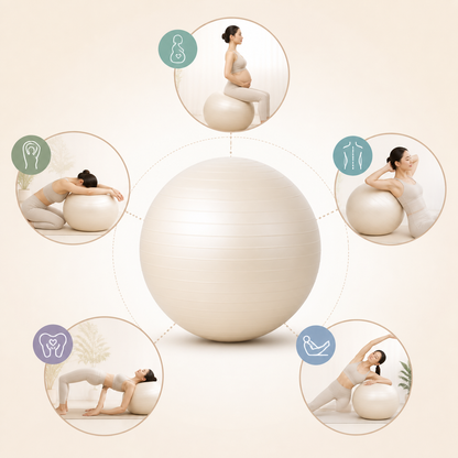 📢📢Sconto del 50%!!🧘‍♀️Palla da pilates anti-scoppio da 25 cm con pompa