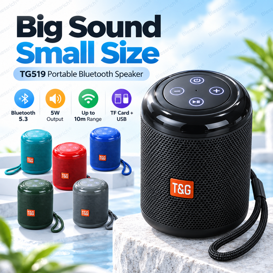 🥳2026 OFFERTA SPECIALE 🔥 SCONTO 50%! Altoparlante Bluetooth portatile – Bluetooth 5.3, suono chiaro da 5W, riproduzione scheda TF + USB, chiamate vivavoce. Compatto, leggero e facile da trasportare. Ottimo suono ovunque! 🎶🔊
