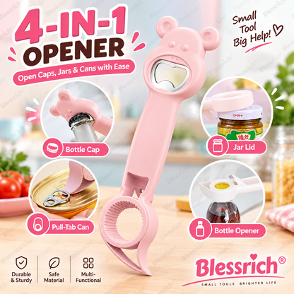 Apribottiglie multifunzione 4 in 1