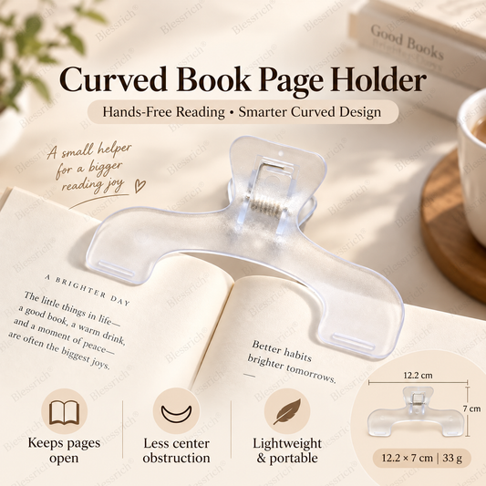 Portapagine curvo per libri