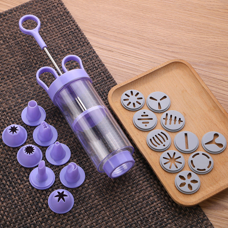 🍪Stainless Steel Cake Decorating Gun Kit – 18-Piece Piping Set, Fill & Decorate with Ease, BPA-Free
