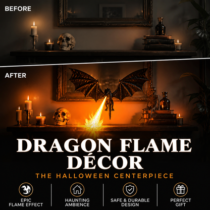 🐉🔥 Decorazione con fiamme di drago – Un must‑have per le tue decorazioni di Halloween, l’effetto fiamma realistico che trasforma il tuo ingresso o soggiorno in un nascondiglio fantastico, per una festa indimenticabile 🎃🌙