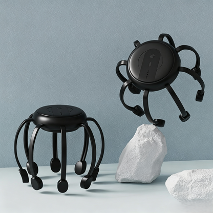 🐙 SCONTO DEL 50% ORA! 💆‍♂️ Massaggiatore Testa Intelligente a Polpo – Impastamento Rilassante, Modalità Multiple e Design Portatile 🔋