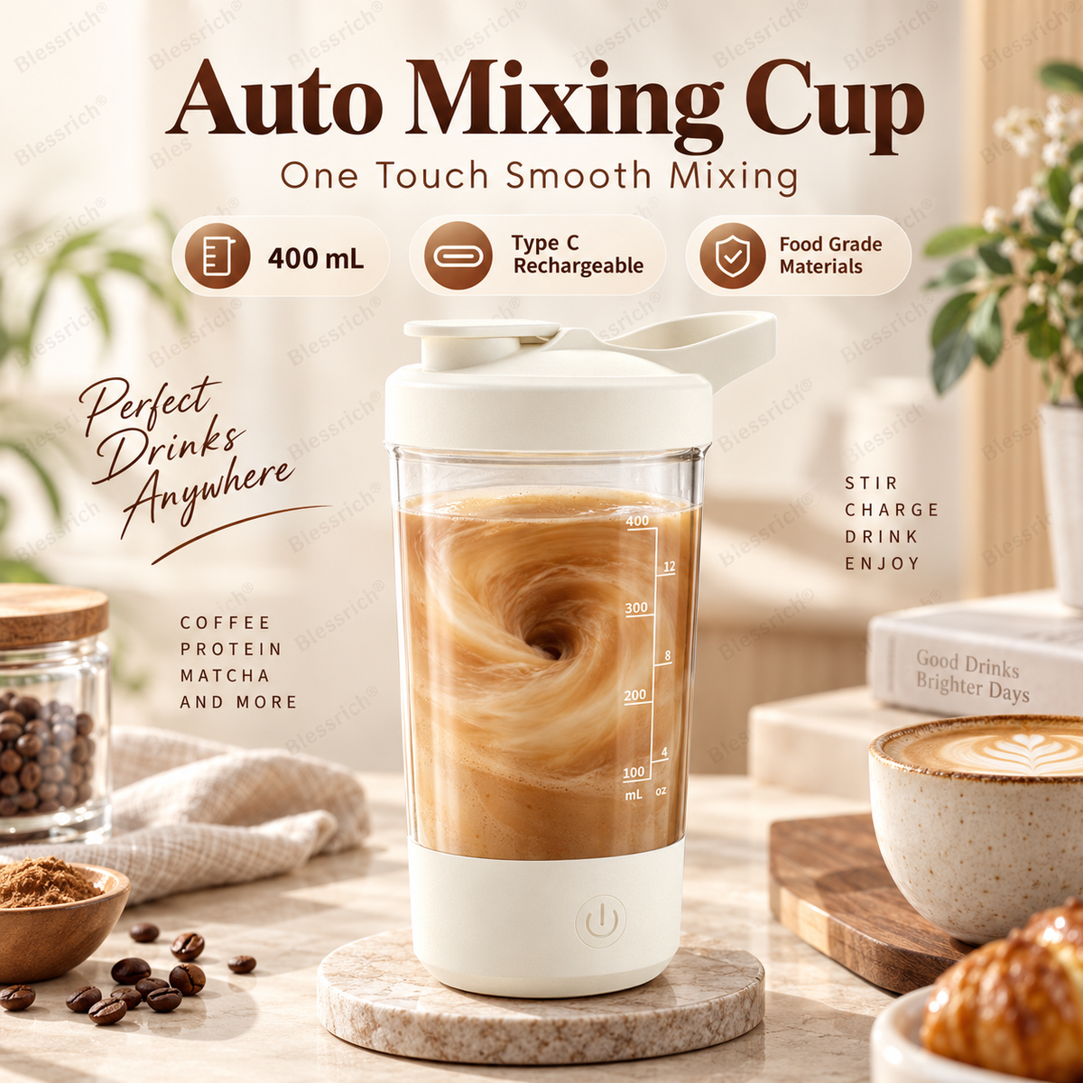 Tazza con miscelazione automatica