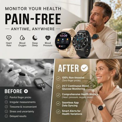 ⌚ OFFERTA A TEMPO LIMITATO 50% DI SCONTO! 💡 Orologio Intelligente Multifunzione – Monitoraggio Salute, Chiamate Vivavoce, Ideale per lo Sport ✨