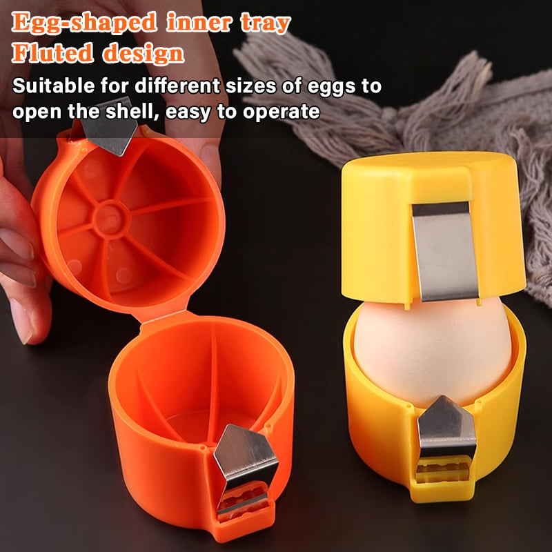 🔥Acquista 1 ricevi 1 gratis！🍳✨ Ergonomico apriscatole per uova 🥚👌‑ Rottura netta senza frammenti di guscio