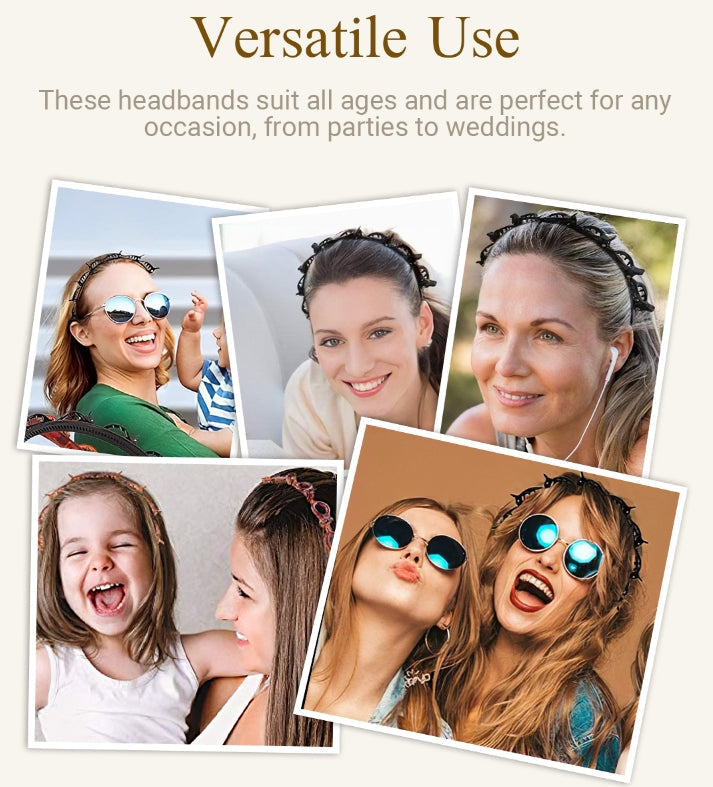 🎁Compra di più, risparmia di più🎁Fascia per capelli intrecciata con mollettone🌸