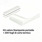 🖨️📱 Stampante Portatile A4 Wireless Bluetooth – Ricarica USB, Carta Termica, Compatibile Windows & Mac, Ideale per Viaggio & Ufficio – Include 200 Fogli 💼✨