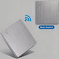 Kit interruttore luce wireless senza fili | Interruttore da muro autoadesivo con ricevitore, senza forature, ideale per affitti, comodini e corridoi