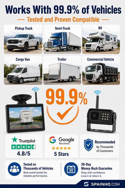 🔥🎁Nuovo 50% DI SCONTO🔥Sistema telecamera posteriore wireless 1080p