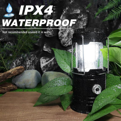 💥 METÀ PREZZO — SOLO OGGI! ⛺️ Lampada da campeggio ricaricabile solare – LED pieghevole, impermeabile IPX4 💡 Base magnetica e gancio ripiegabile 🏔️ Ideale per campeggio, escursioni e emergenze per blackout 🔋