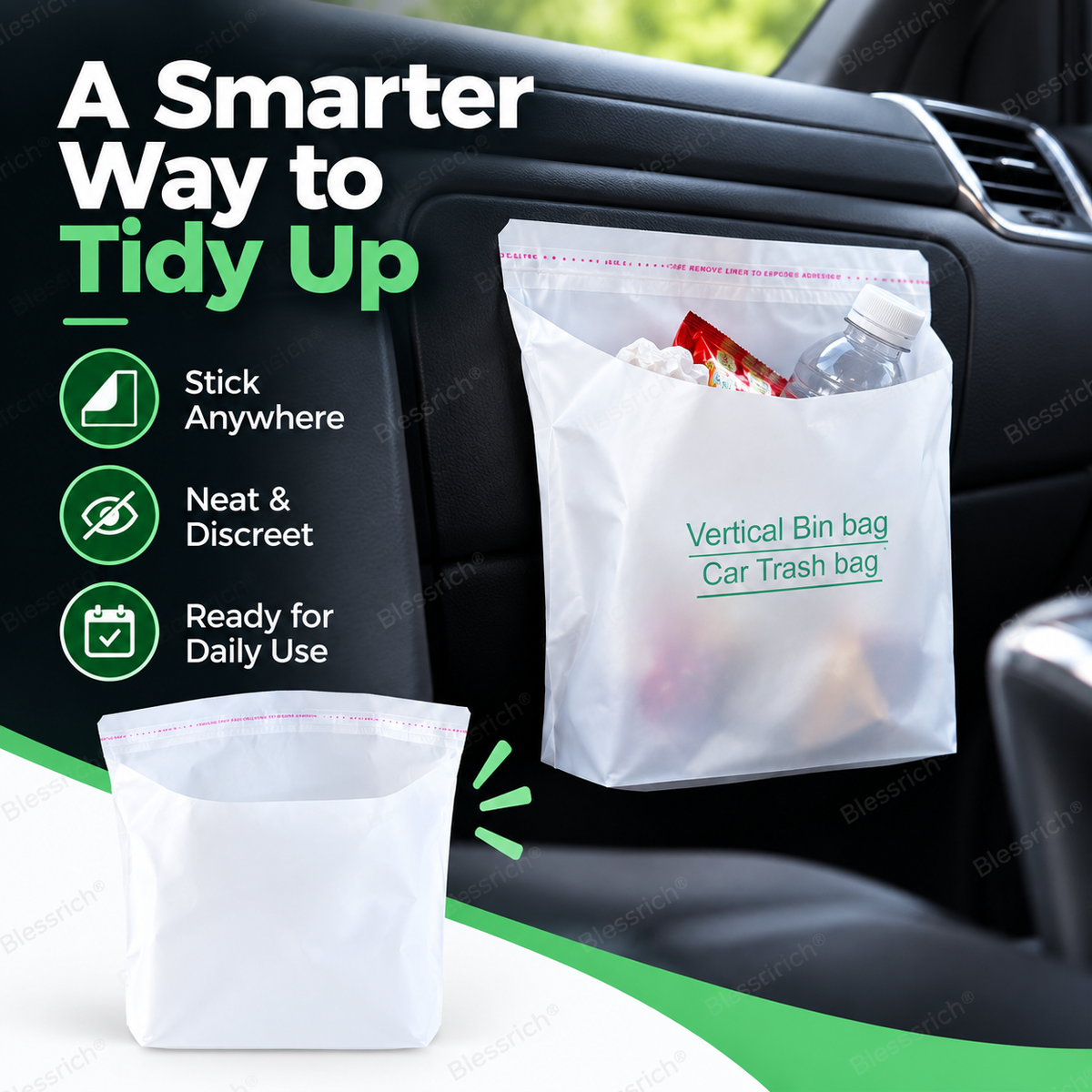 🥳2026 OFFERTA SPECIALE🥳💞OLTRE 50MILA PEZZI VENDUTI!🚗Sacchetti autoadesivi per l’auto – si attaccano ovunque, aderiscono saldamente. Multiuso: per rifiuti o ripostiglio. Nessun disordine, nessun segno. 🧹✨