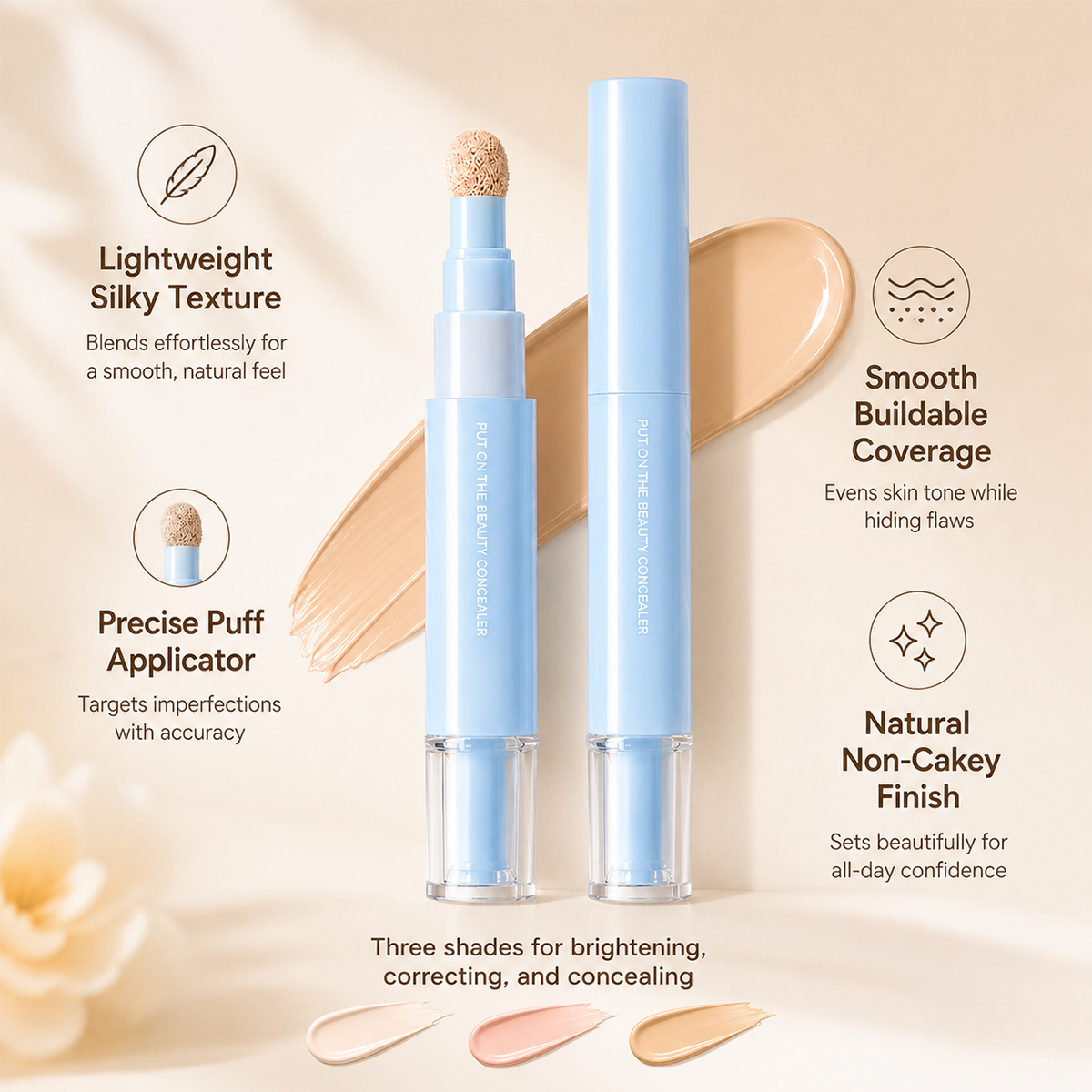 💄 COMPRA 1 RICEVI 1 GRATIS! ✨ Correttore e Fondotinta a Doppio Effetto – Coprenza Totale, Lunga Durata 💫