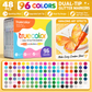 Pennarelli Magic Glitter Contorno – Penne artistiche bicolore a doppia punta