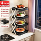 🍽️ SCONTO DEL 50% ORA! 📦 Portapiatti a 4 Ripiani – Pieghevole, Stabile e Ottimizza lo Spazio in Cucina