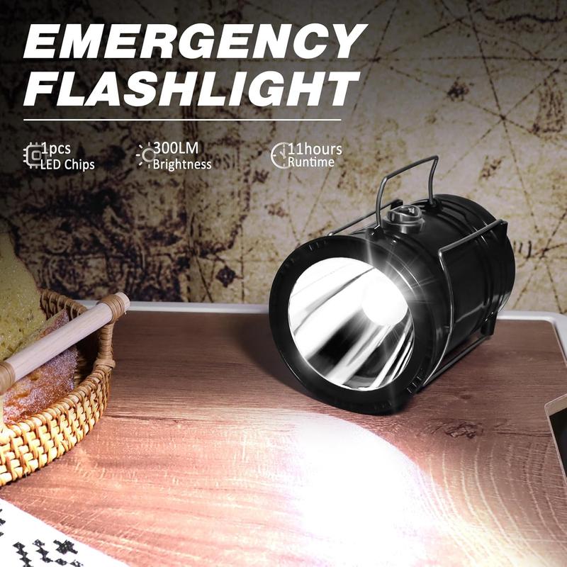 💥 METÀ PREZZO — SOLO OGGI! ⛺️ Lampada da campeggio ricaricabile solare – LED pieghevole, impermeabile IPX4 💡 Base magnetica e gancio ripiegabile 🏔️ Ideale per campeggio, escursioni e emergenze per blackout 🔋